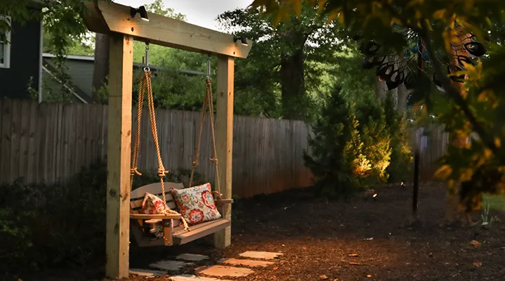 Outdoor Makeover: unique-backyard-swing-ideas